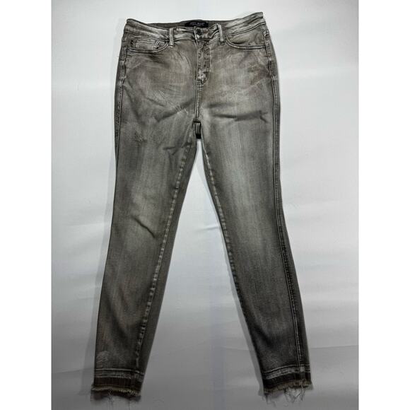 Judy Blue Women's Skinny Fit Gray Stretch Denim Jeans - Size 11/30 (30x26.5) - Picture 1 of 6
